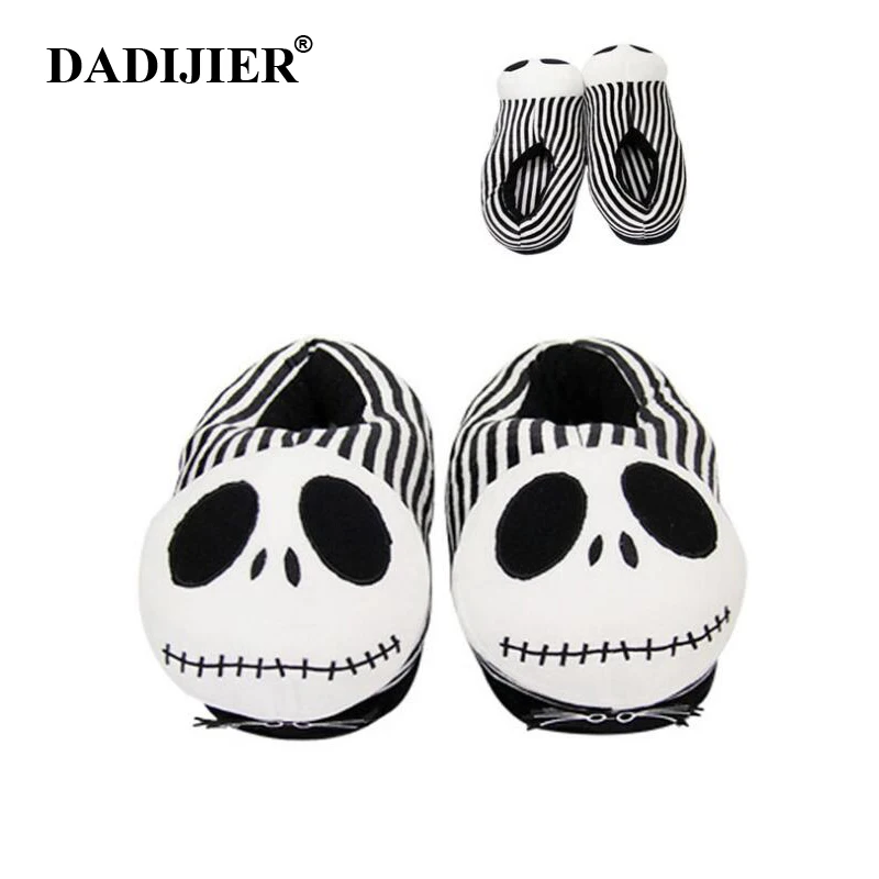 

DADIJIER Christmas Night Toy Scare Plush Slippers Halloween Funny All-inclusive With Home Cotton Man Shoes wyq245
