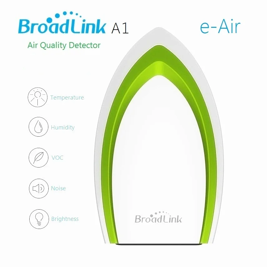 

BroadLink A1 Air Quality Detector Sensor Wireless Smart Testing Air Humidity PM2.5 Temperature&VOC Smart Home Automation System