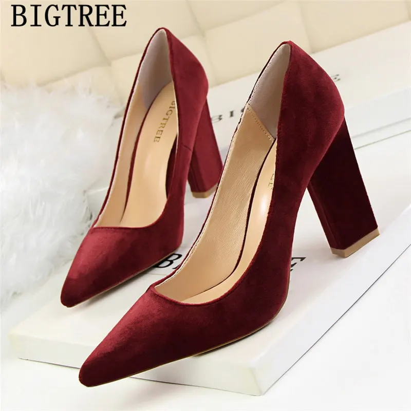 thick heel elegant shoes women pumps fetish high heels bigtree shoes black heels green shoes for women wedding heels ayakkabi thick heel elegant shoes women pumps fetish high heels bigtree shoes black heels green shoes for women wedding heels ayakkabi