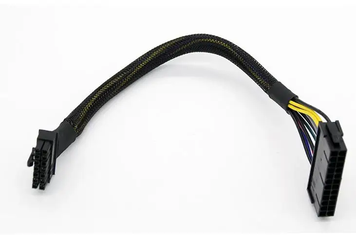 100 قطع 20 سنتيمتر pc atx 24pin إلى 14Pin امدادات الطاقة الكابل الحبل 24 وعاء 14 وعاء 18awg سلك لينوفو IBM Q77 Q75 a75 b75 اللوحة