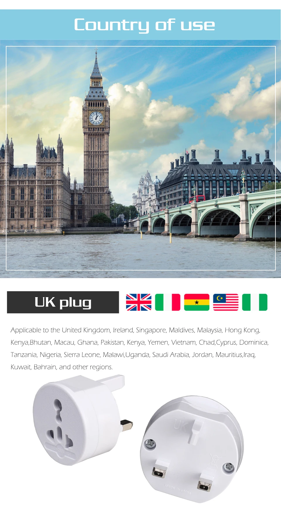 Universal Power Adapter Charger Worldwide Adaptor Wall Electric Plugs EU UK US AU Sockets Converter For Mobile Phones (4)