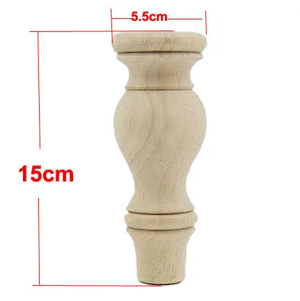 

15*5.5cm 4pcs/lot Solid Wood Furniture Foot TV Cabinet Tea Table Legs