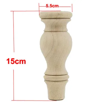 4Pieces/Lot 15*5.5cm Solid Wood Furniture Foot TV Cabinet Tea Table Legs mahogany furniture solid wood dining side of ming and qing dynasties tea cabinet classical chinese rosewood cabinet bowl of win