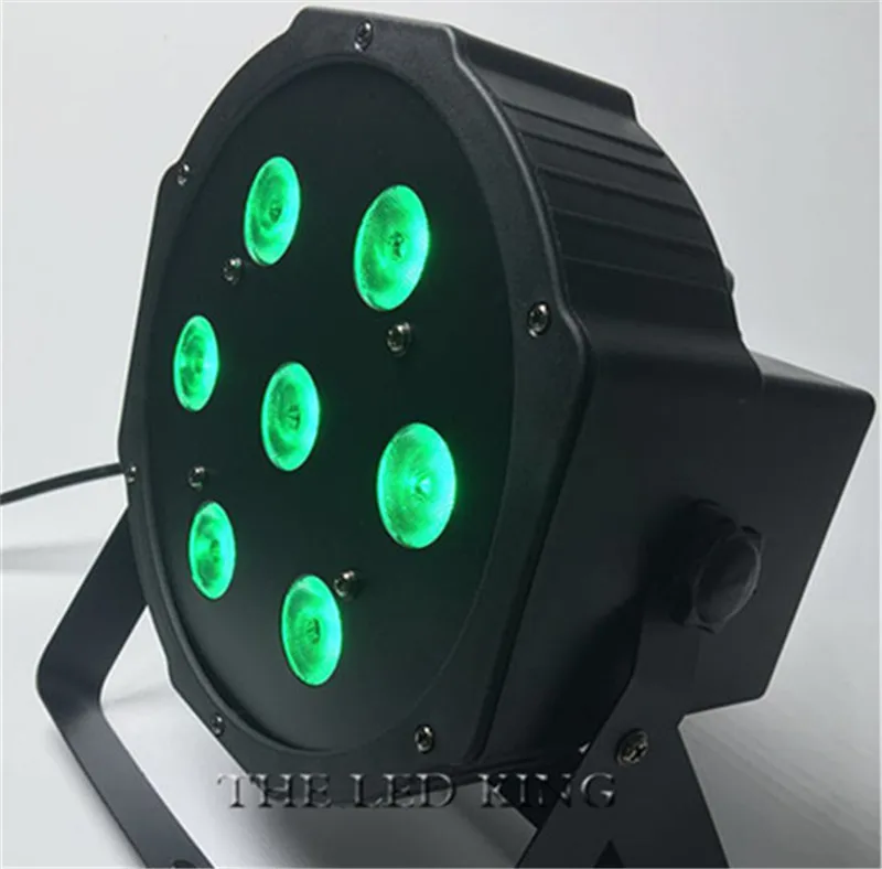 4 шт./лот DJ плоским SlimPar Quad 7 RGBW Цвет смешивания светодиодный 7x15 Вт 4 в 1 dmx light снизу вверх Быстрая