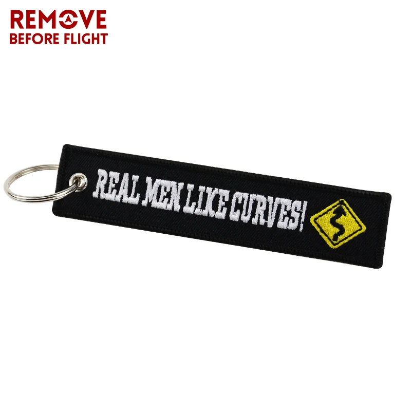 Fashion Motorcycle Chain Keychain Bijoux for Cars llaveros Key Chains Embroidery Real Men Like Curves Key Fobs OEM Car Key Chain (12)