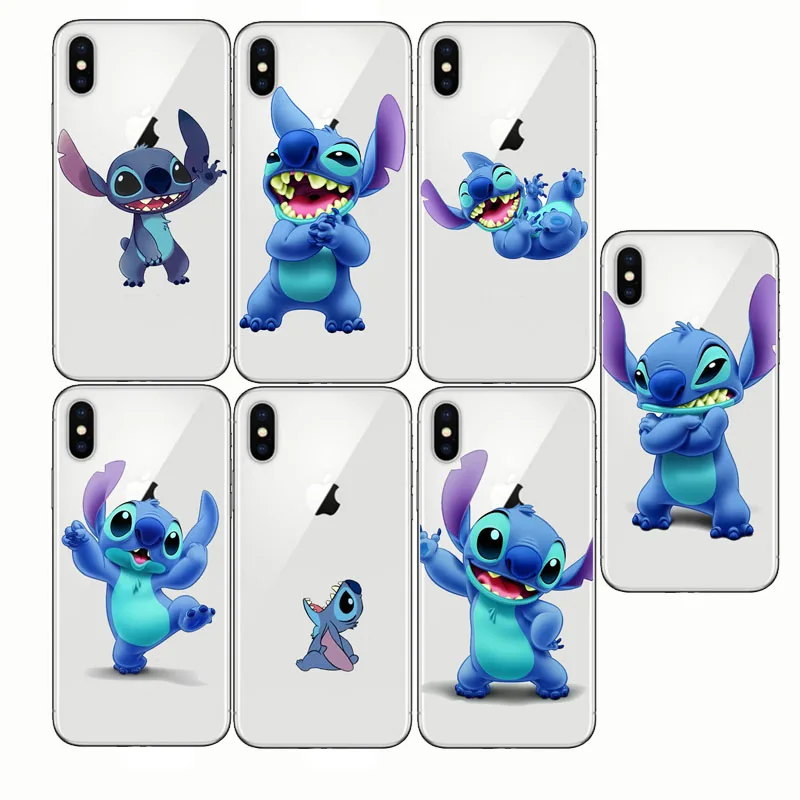 coque iphone xr stitch transparente