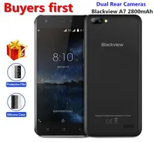 Original Blackview A7 Dual Rear Cameras Mobile Phone 5.0″ MT6580A Quad Core Android 7.0 1GB RAM 8GB ROM 5MP WCDMA GPS Smartphone