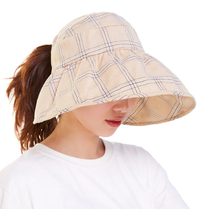 أعلى فارغة النساء الكتان قبعات للحماية من الشمس قناع السيدات واسعة بريم شاطئ كاب عكسها قبعة صيفية النساء منقوشة عارضة الكبار طوي بنما أعلى فارغة النساء الكتان قبعات للحماية من الشمس قناع السيدات واسعة بريم شاطئ كاب عكسها قبعة صيفية النساء منقوشة عارضة الكبار طوي بنما