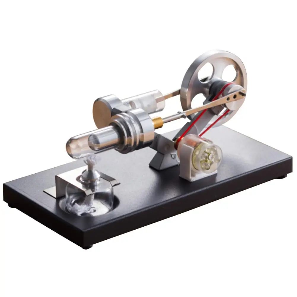 

Fashion Hot Air Stirling Engine Model LED Electric Generator Motor Kids Science Toy