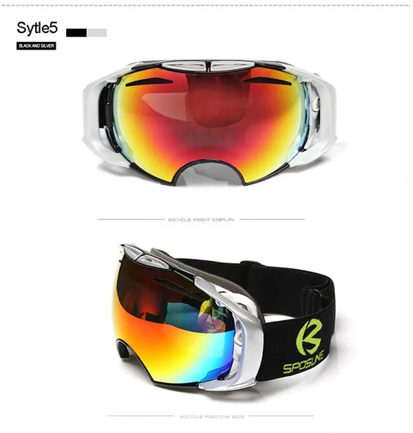 Лыжные очки для сноуборда, противотуманные, двойные линзы, для мотокросса, лыжные очки UV400 для мужчин и женщин, профессиональные лыжные очки, снежные очки