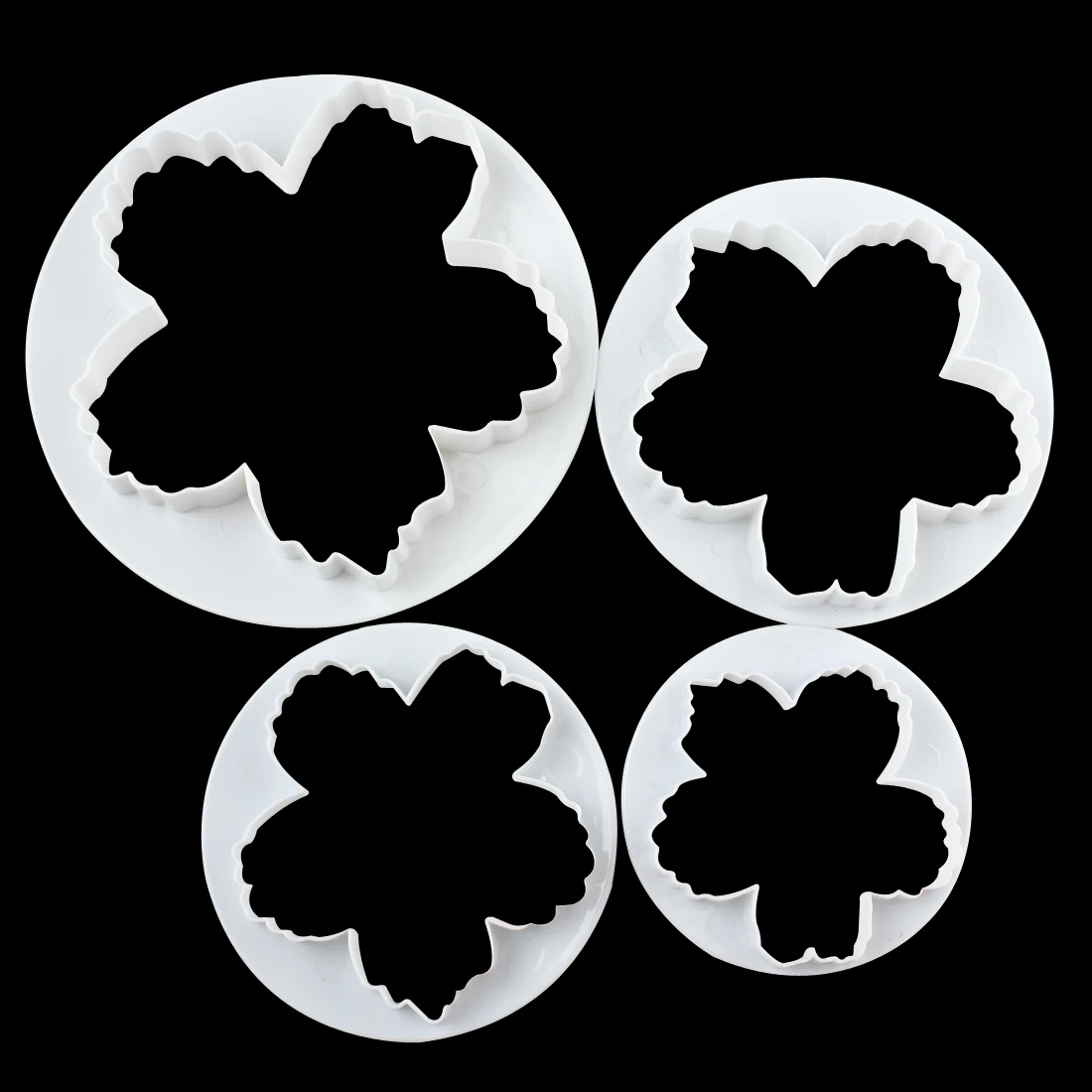 

4Pcs Peony Flower Petal Shape Cutter Fondant Cake Sugar Paste Icing Cutting Tool Peony Flower Decorating Mold