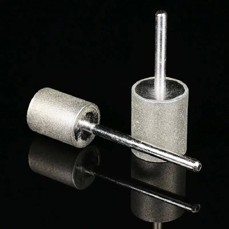8 мм 6 мм хвостовик тончайшая зернистость 240 алмазные цилиндрические опорные точки цилиндрические алмазные шлифовальные головки резьба по
