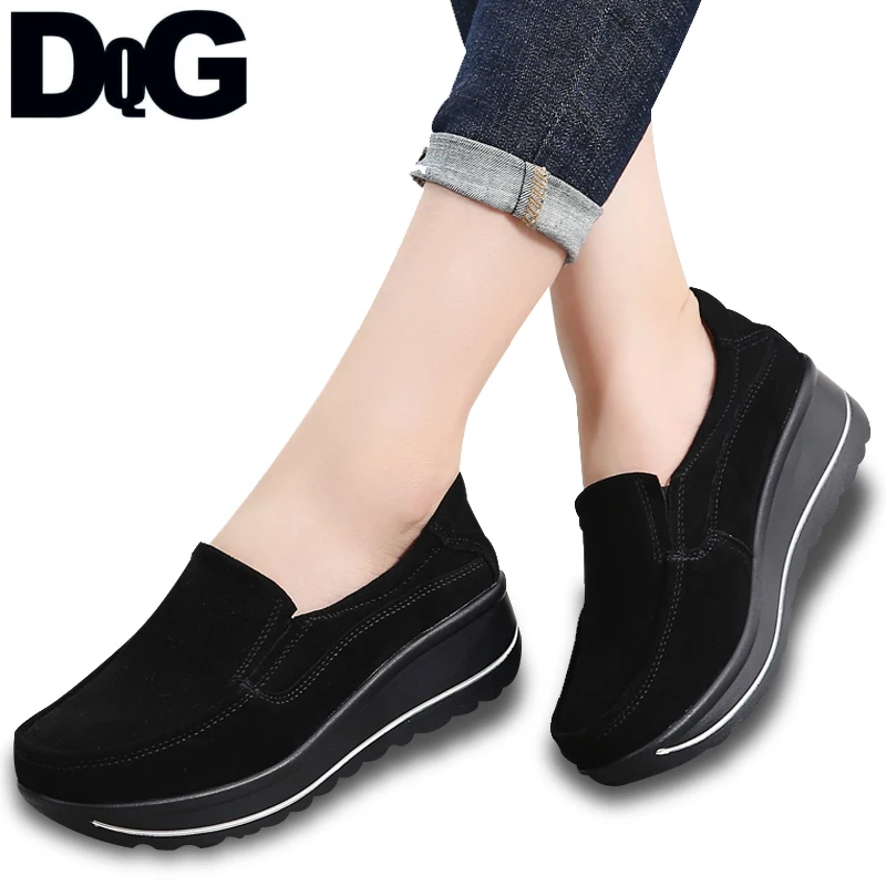 Meilleur HW Femmes Chaussures 2018 Hiver Plat Plate Forme Sneakers Slip Casual Sur Mocassins Chaussures De Dames Solide Appartements Zapatos De Mujer Espadrilles