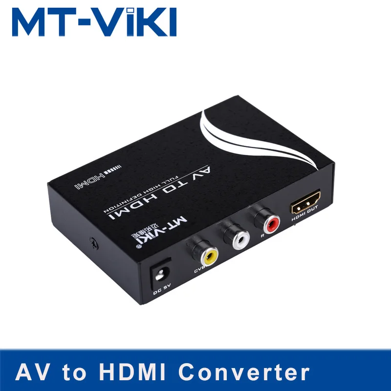 Стандартный конвертер AV в HDMI деталь RCA фотоадаптер FHD 720P 1080P опционально|av to