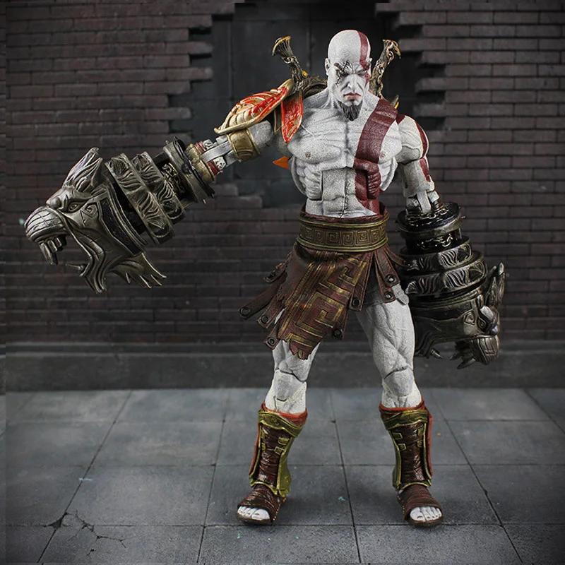 Kratos NECA toy GOD OF WAR 3 game heros Kratos Ghost of Sparta action figures 18cm PVC doll free shipping