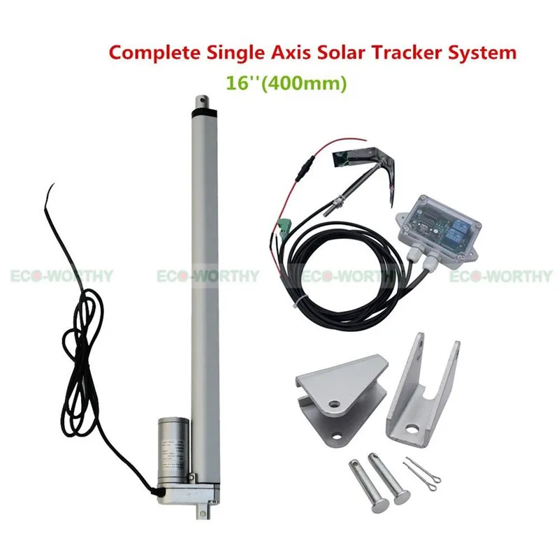 

Sunlight Solar Tracker System 16'' Single Axis Complete Kit for Solar System