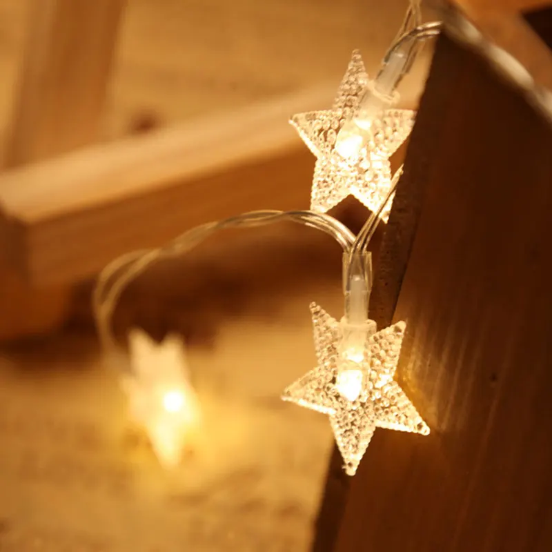 Звездные гирлянды 2 м 3 м 4 м 5 м огни Рождественские украшения светодио дный светодиодные гирлянды Фея свет праздник использование для