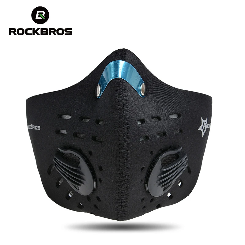 

ROCKBROS Cycling Bike Face Cover Outdoor Winter Protection Dust-proof Breathable Mask Bicycle Cycle Equipment Carbon Haze Filter