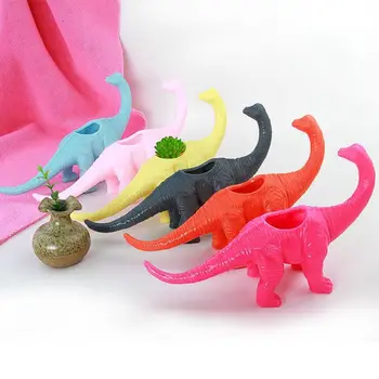 

Plastic Dinosaur Animal Pattern Flower Pot Succulent Plant Cactus Pot For Home Desk Garden Ornament Decoration