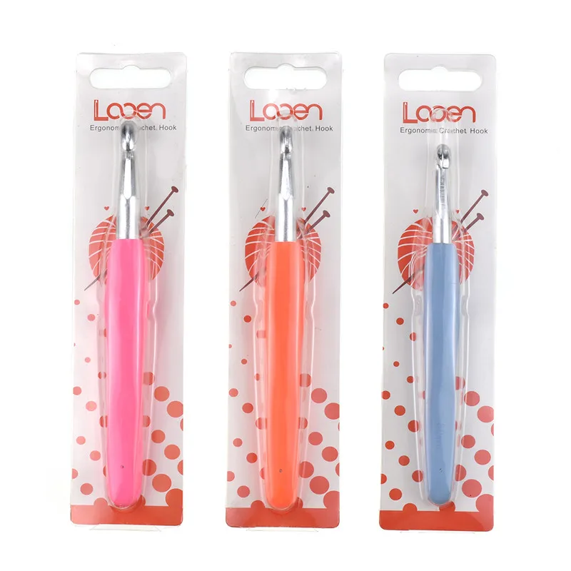 

Huge Size 8.0mm 9.0mm 10.0mm Comfortable Grip Handle Crochet Hook Yarn Weave Knitting Needles For Women Carpet Hat Scarf Tools