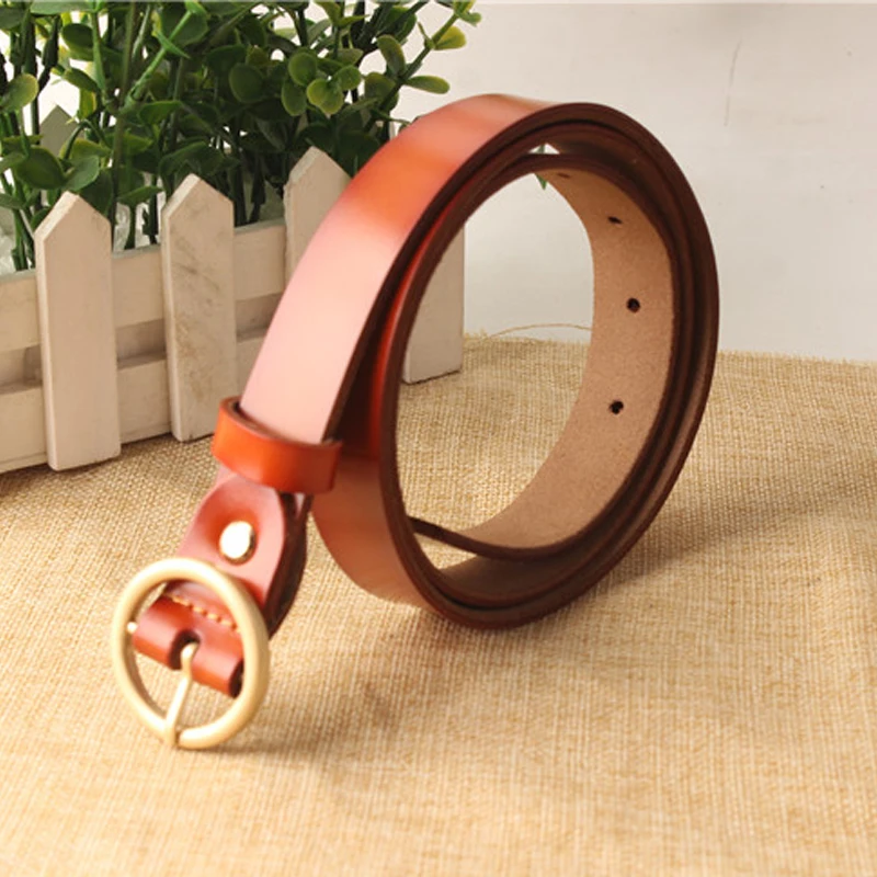 HIGBRE High Quality 100 Cowhide Belts For Women Genuine Leather Fashion Cowskin Strap Female