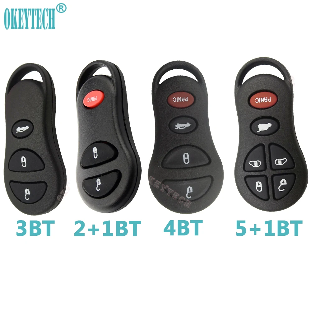 Брелок без ключа OkeyTech чехол 3 4 6 кнопок для Jeep Liberty Dodge Stratus Viper Chrysler Sebring Concorde |