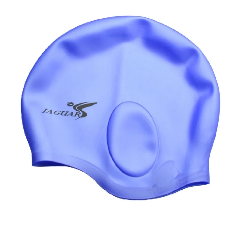 Waterproof Silicone swimming cap Adult swim Unisex Silica Gel Ear Protection Swimming Cap Men Women Silicone Cap Swimming hat2pc