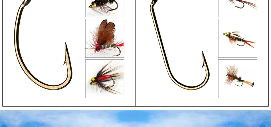 Ganchos de Pesca com Mosca de Aço Amarra o Gancho com Caixa de Componentes Magnéticos à Prova Goture Carbono Alto Seco - Nymph Fly Que Dwaterproof Água 120 Pçs 15 Esporte e Lazer