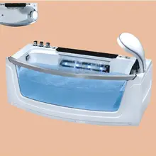 Гидромассажная Ванна из стекловолокна акриловая с ABS композитной доской Piscine массаж Водопад ванна NS3033