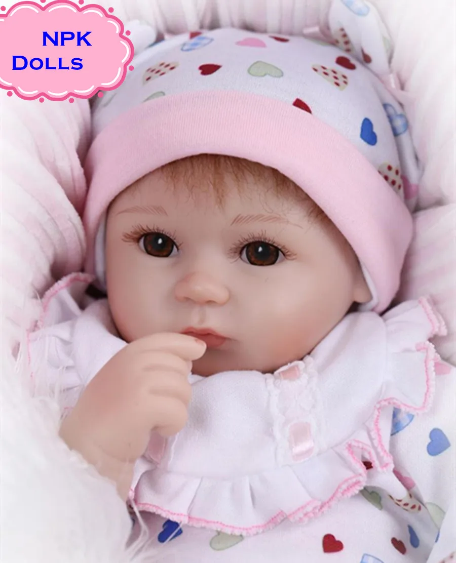 

New Hot Sale NPK Real Silicon Baby Dolls About 18inch Lovely Doll reborn For Baby Gift Bonecal Bebe Reborn Brinquedos