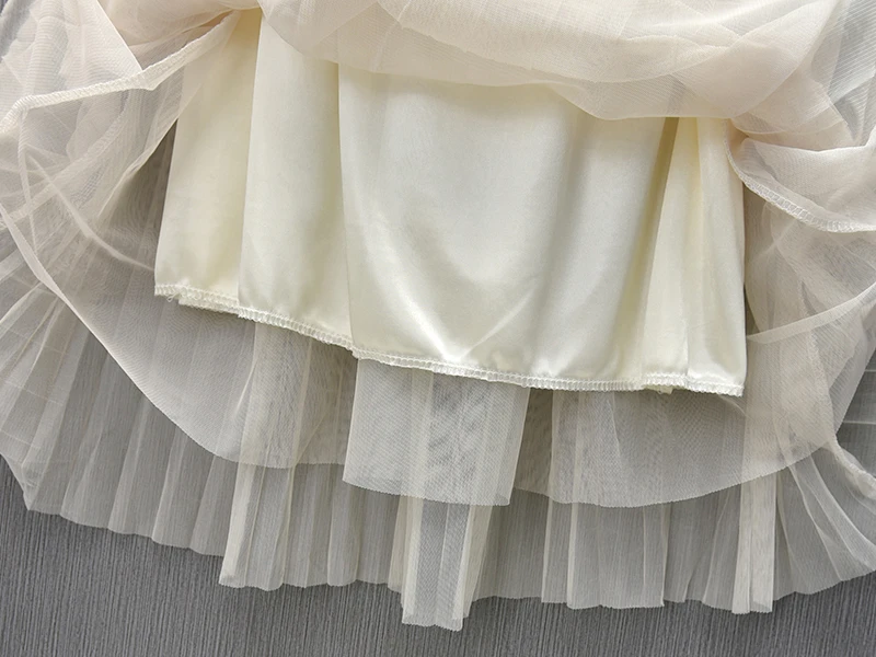Модная детская одежда для девочек однотонная плиссированная фатиновая юбка-пачка одинаковые длинные юбки для всей семьи Праздничная юбка-пачка с оборками