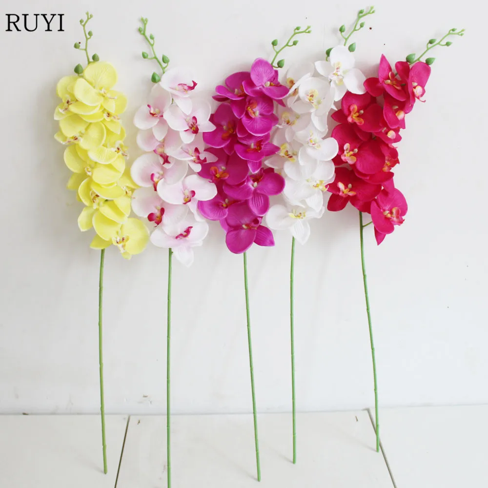 New High Quality Artificial Flowers Single Branch 9 Heads Flowers