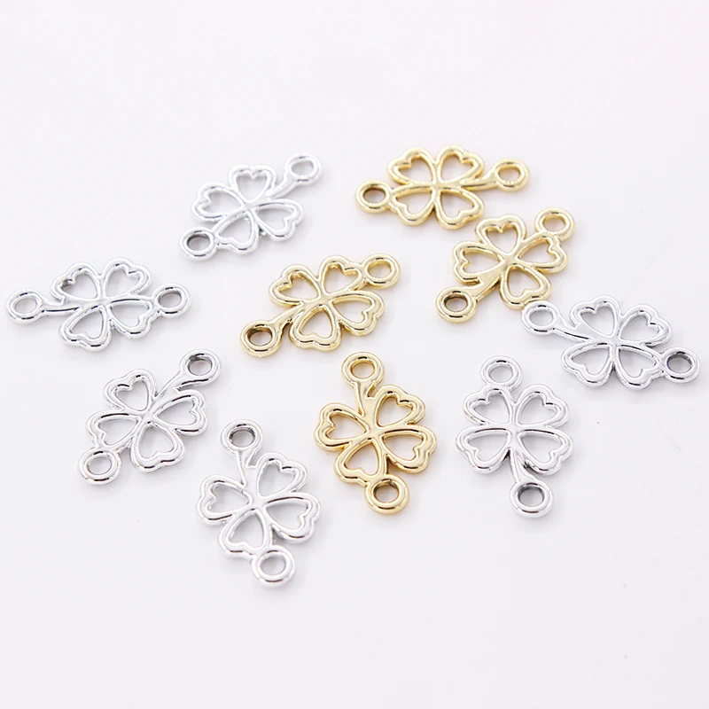 

20mm*12mm Charms Connectors For Jewelry Making 2 Loops Circle Pendant diy Fashion Earrings Bracelet Necklace