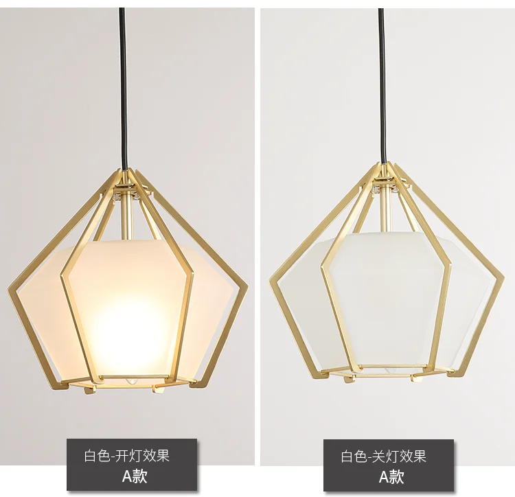 Скандинавская золотая пластина подвесные светильники стеклянный подвесной светильник с бриллиантами светодиодные лампы для гостиной