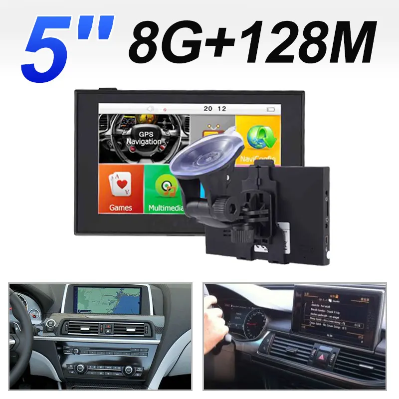 

VEHEMO 5Inch 8GB Audio TFT LCD Car GPS Navigation Auto Navigator 800MHZ GPS Navigator Game Player FM Radio Video