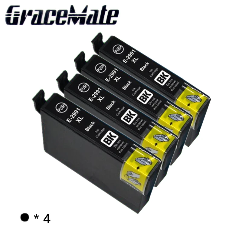 4pcs black ink cartridges 2991 For Epson T2991 29XL For Epson xp 235 xp