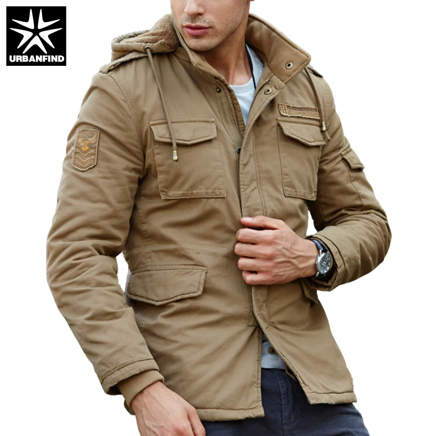 URBANFIND Autumn Winter Clothing Men Military Casual