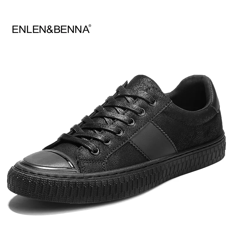 Мужские кроссовки на плоской подошве кожаные дышащие весну/осень 2018|sneakers men|sneakers