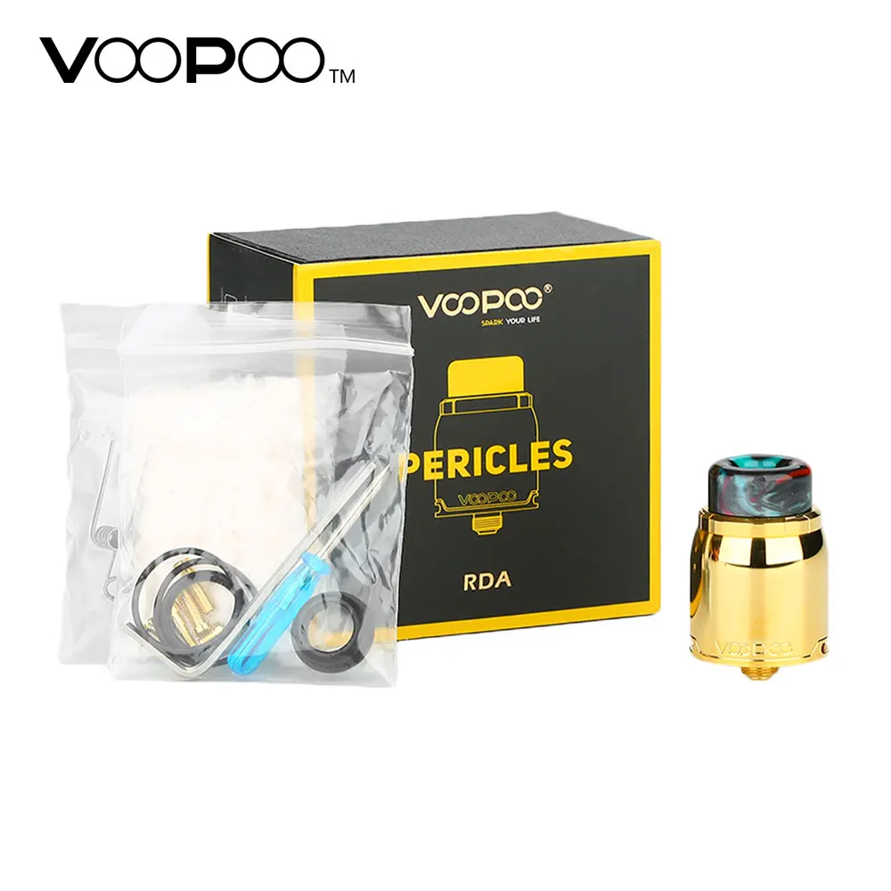 

Original VOOPOO Pericles RDA Support Bottom Feeding with Smooth Bottom-side Airflow System for Squonk Mod VS VOOPOO Rune RDA