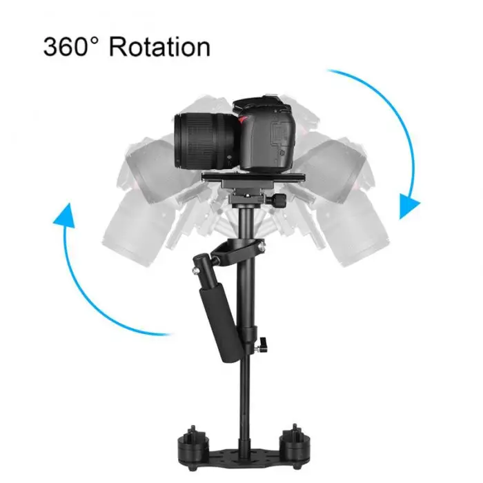 Портативный ручной стабилизатор S40 видео Steadycam стабилизаторы с быстросъемной пластиной для Canon Nikon sony камеры GoPro DOM6