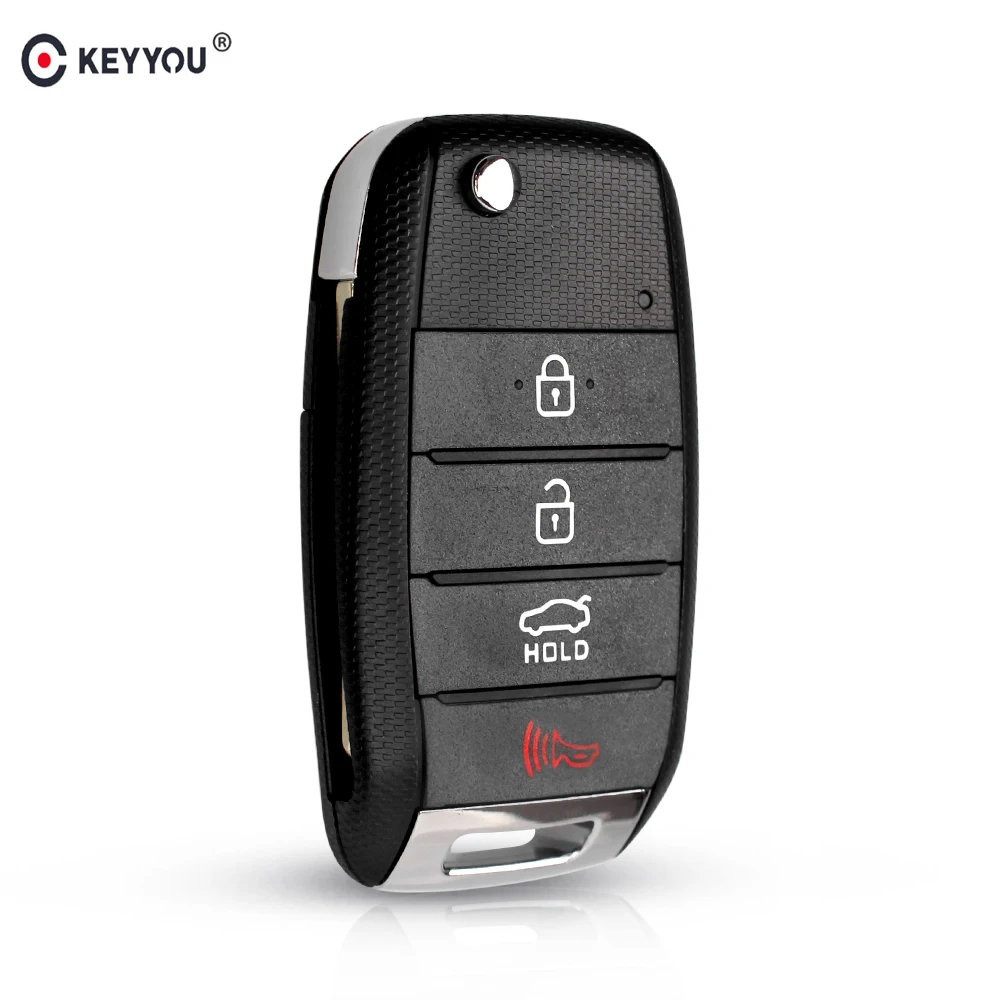 

KEYYOU 10x 3/4 Buttons Car Remote Key Shell Case For KIA K3 K2 K5 Rio Sorento Carens Cerato Forte Car Key Fob TOY40/HYN14 Blade