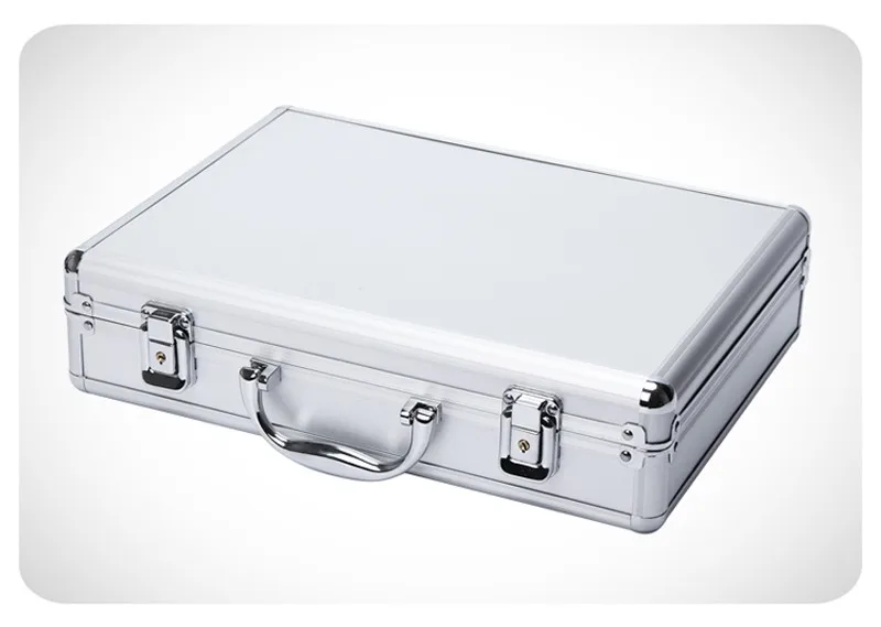 Aluminum Tool case suitcase toolbox password box File box Impact resistant safety case equipment camera case with pre-cut foam 