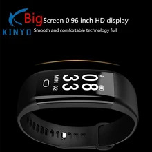 Большой экран 0,96 дюймов HD дисплей умный Браслет кровяное давление мониторинг сна SmartBand входящий вызов напоминание умный Браслет