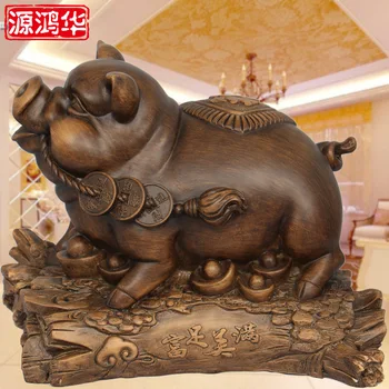 

Honghua source physical network explosion models affluence happy pig ornaments resin crafts creative home furnishings living roo