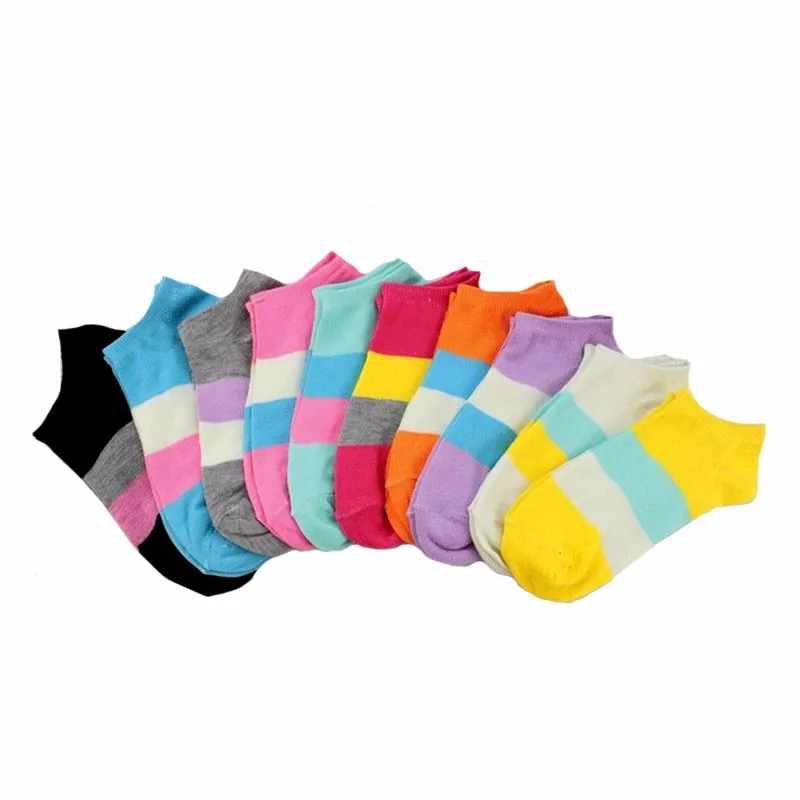 5pair=10pcs Warm Comfortable Cotton Blends Girl Women's Socks Ankle Low Socks Female Invisible Woman Socks Chaussettes Meias 12