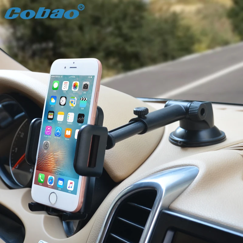 Cobao Регулируемый универсальный Dashboard Автомобильный держатель телефона 360 градусов вращающийся лобовое стекло смарт держатель телефона стенд для Xiaomi iPhone