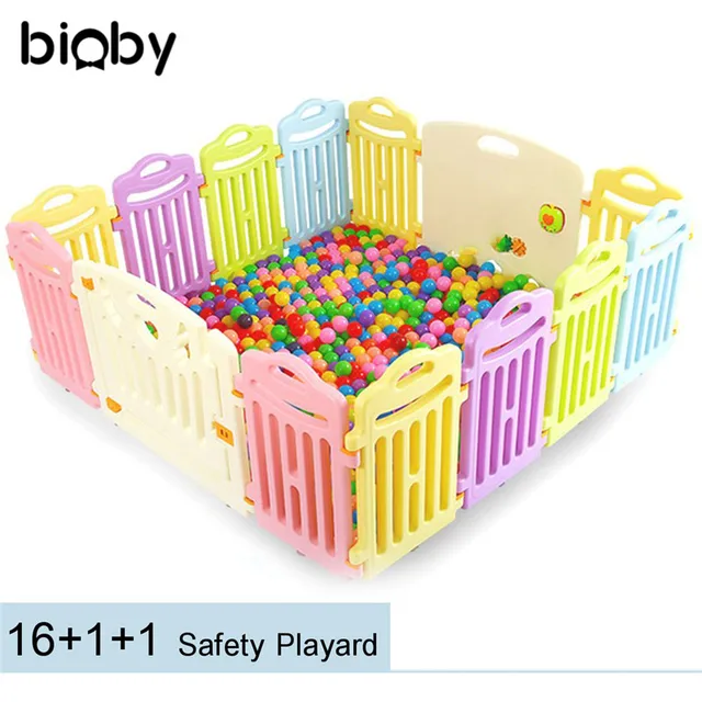 Portable Baby Playpen Panel Fence Children Outdoor Indoor Portable Baby Playpen Panel Fence Children Outdoor Indoor Pool Kids Safe Foldable Colored Panels