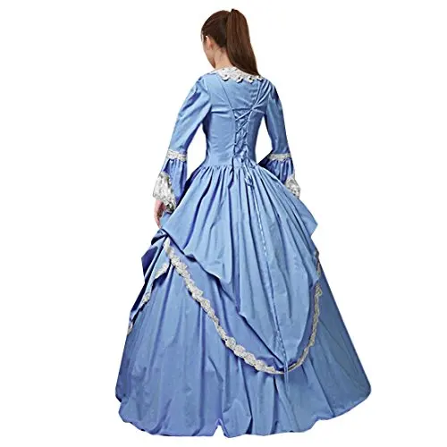 Дешевые Мария-Антуанетта Belle период платье бальное платье воссоздание Театр Костюм праздничные платья одежда