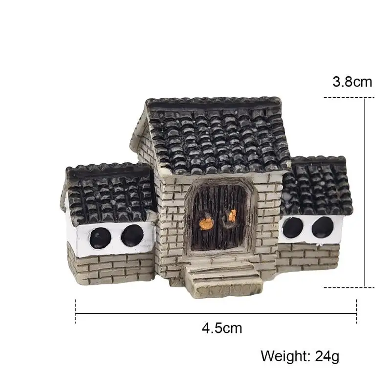 Ancient House Archway Micro Landscape Mini Old City Gate Resin DIY Ornaments Crafts Bonsai Fairy Garden Supplies 1 Pcs