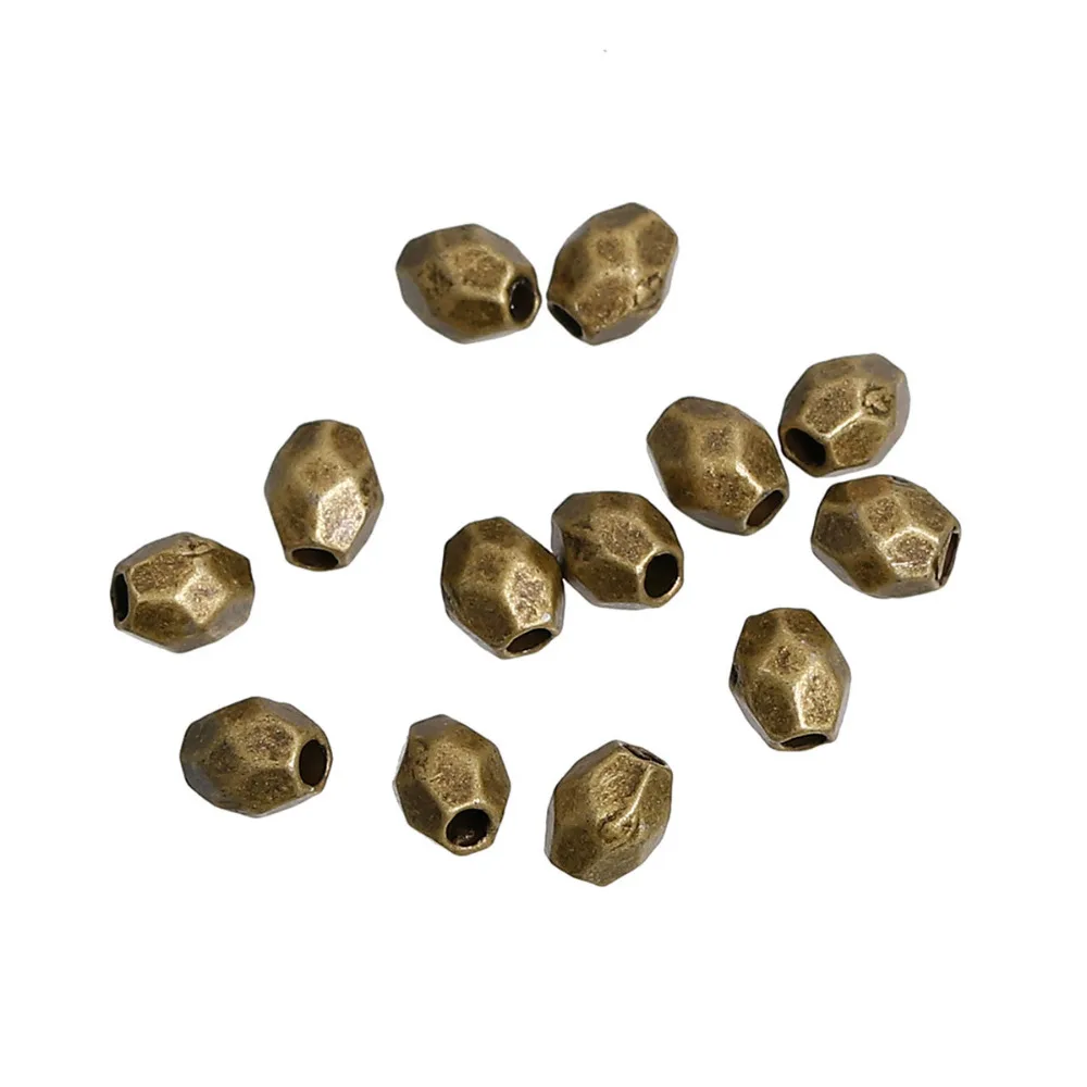 

DoreenBeads Zinc Based Alloy Antique Bronze Spacer Beads Drum FIY Findings 4mm( 1/8") x 3mm( 1/8"), Hole: Approx 1.4mm, 500 PCs